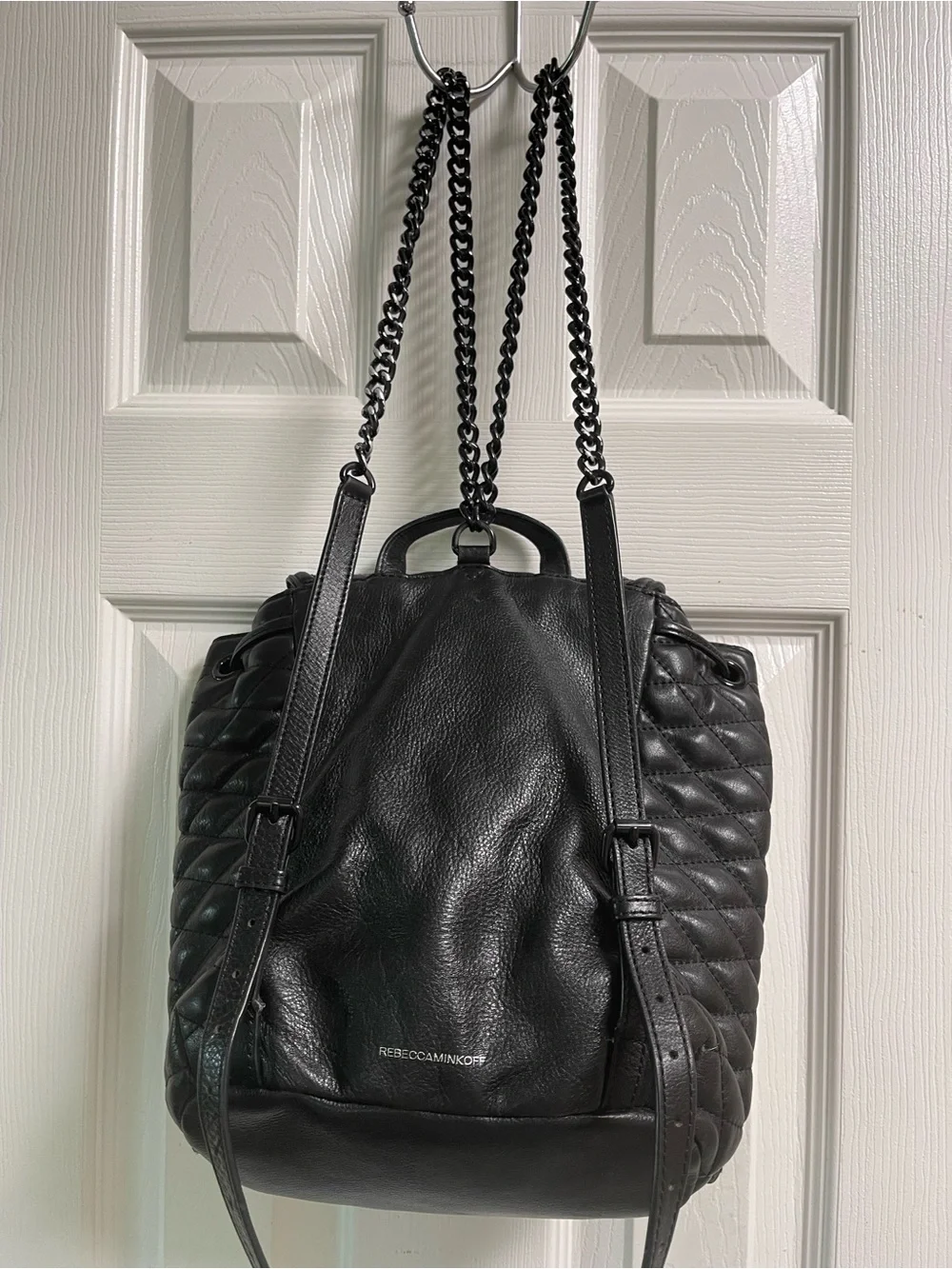 Rebecca Minkoff Leather and Chains Backpack